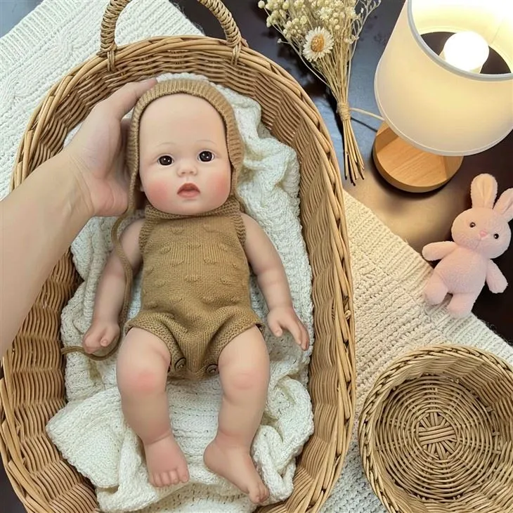 Lucy 16-Inch Platinum Silicone Reborn Doll – Lifelike Baby Reborn Doll Full Body Silicone price