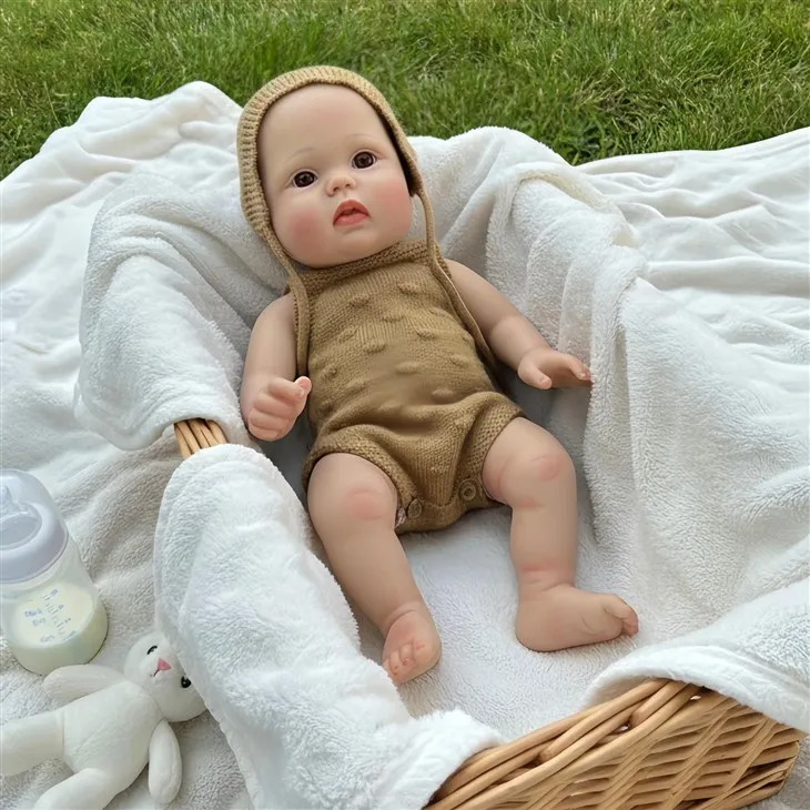 Lucy 16-Inch Platinum Silicone Reborn Doll – Lifelike Baby Reborn Doll Full Body Silicone best